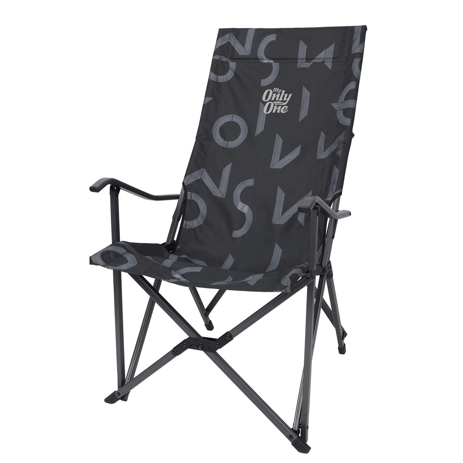 Ghế gấp thư giãn lưng tựa cao Snowline Long Relax Chair SNF5ULC001 - Typo Black