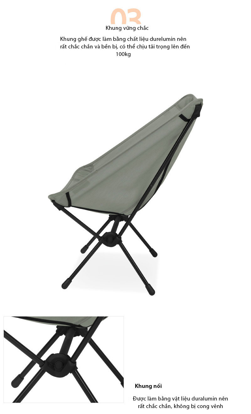 Ghế dã ngoại siêu nhẹ 710g Snowline Lasse light Chair SND5ULC002 