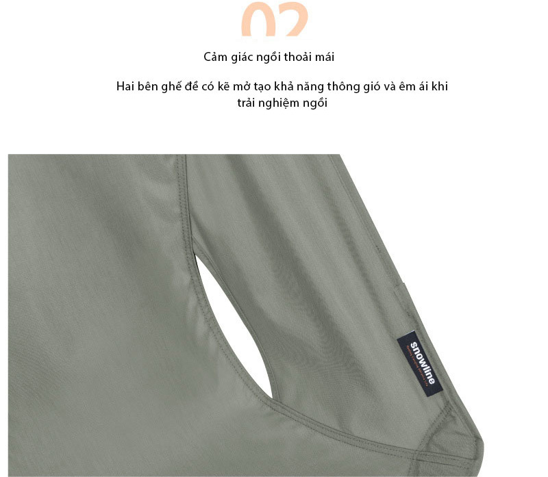 Ghế dã ngoại siêu nhẹ 710g Snowline Lasse light Chair SND5ULC002