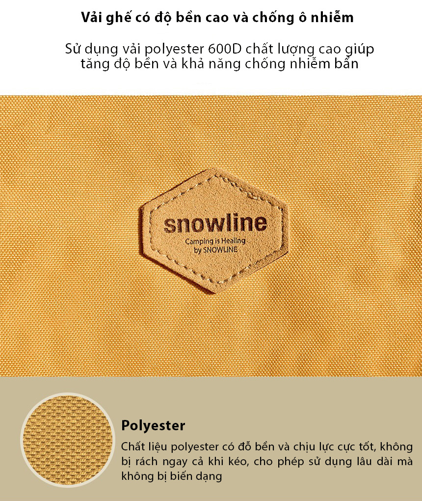 Ghế cắm trại gấp gọn Snowline Comfort Relax Chair SNG5ULC002 - Vàng