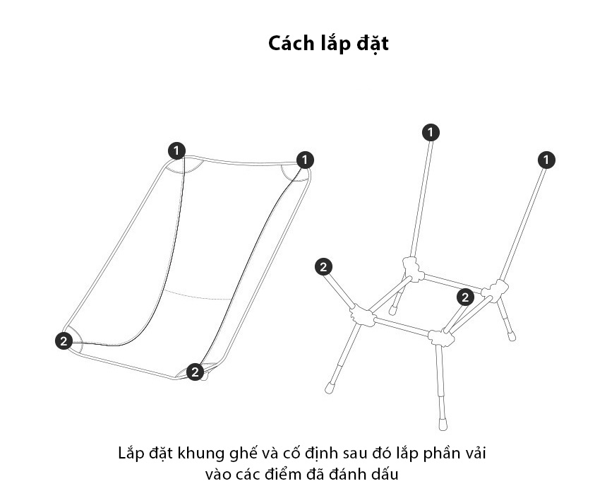 Ghế cắm trại gấp gọn Snowline Comfort Relax Chair SNG5ULC002 - Vàng