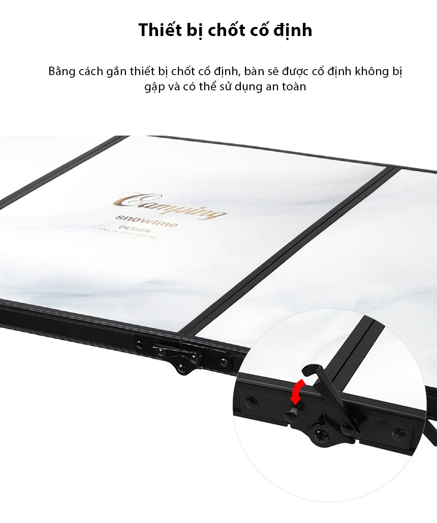 Bàn gấp dã ngoại Snowline Easy 3 Folding Table SNG5UTA001