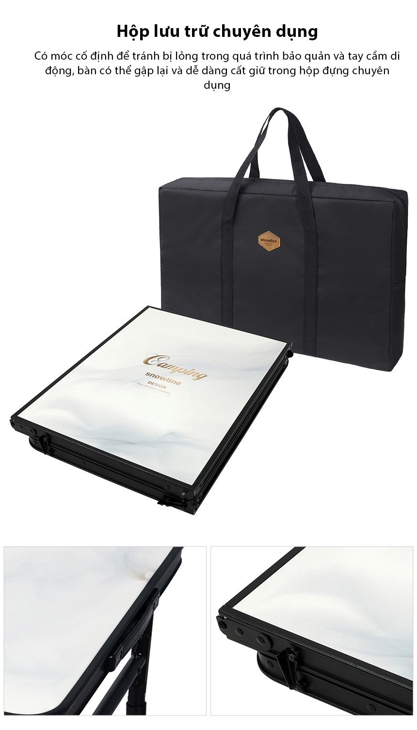 Bàn gấp dã ngoại Snowline Easy 3 Folding Table SNG5UTA001
