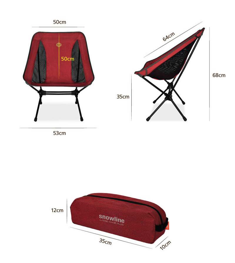 Ghế gấp dã ngoại Snowline Lasse Chair Plus SND5ULC003 - Xám