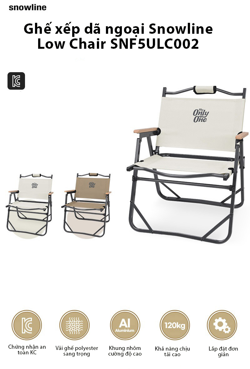 Ghế xếp dã ngoại Snowline Low Chair SNF5ULC002