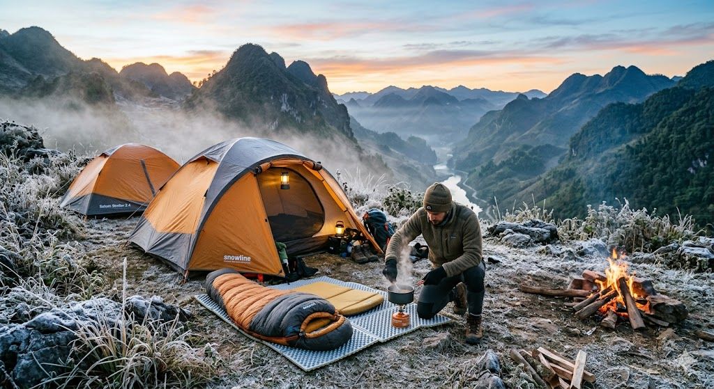 Kinh Nghiệm Camping Mùa Đông Miền Bắc: Giữ Ấm An Toàn Từ A-Z